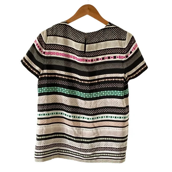 Diane von Fürstenberg Multicolour Silk Blouse - UK Size 8 - Pristine Condition - Picture 4 of 17